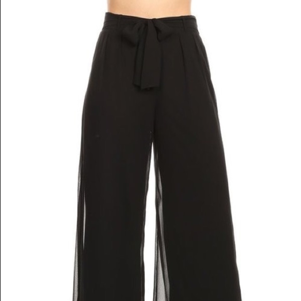 Full length palazzo style pants